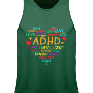 Mens Cool Vest ADHD Sweet Caring