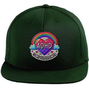 Snapback Rapper Cap – ADHD is my superpower