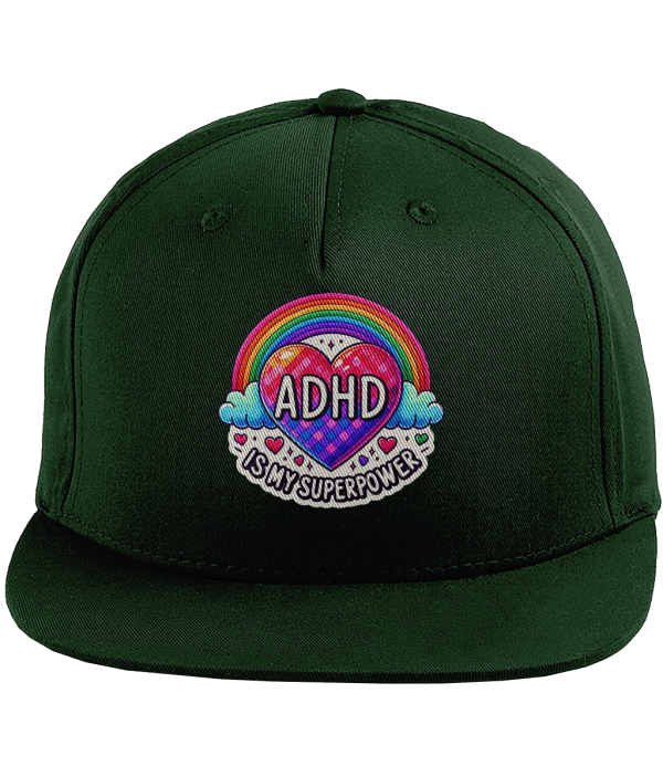 Snapback Rapper Cap – ADHD is my superpower