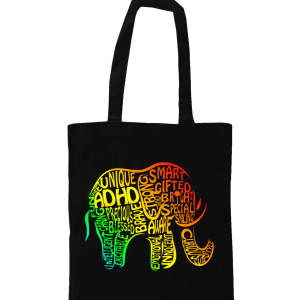 Stevige draag- en schouderriemen van ca. 67 cm- ADHD olifant