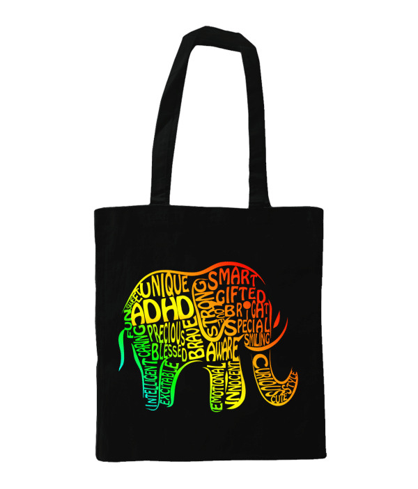 Stevige draag- en schouderriemen van ca. 67 cm- ADHD olifant