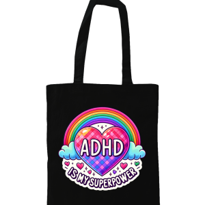 Stevige draag- en schouderriemen van ca. 67 cm-ADHD is my superpower